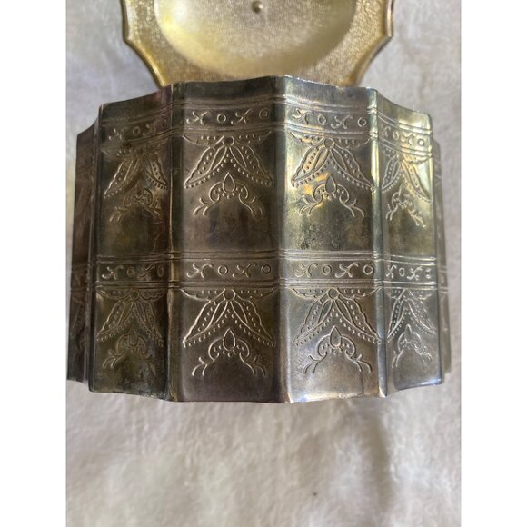 1991 Godinger Silver Plated Red Velvet lined Jewelry /Trinket box & lid VTG Jar - Picture 8 of 8